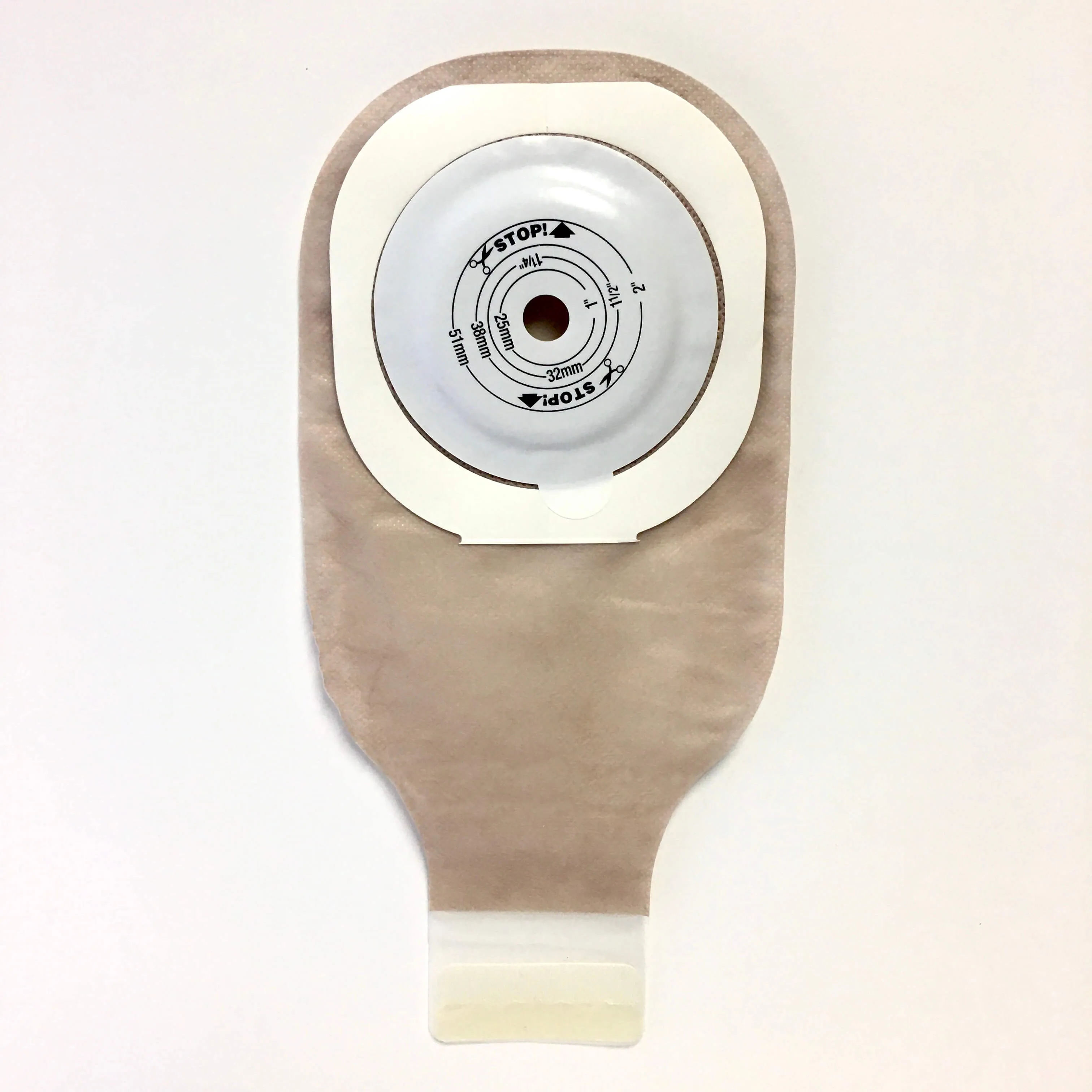 Premier One-Piece Drainable Pouch with Flextend Convex Barrier (Transparent)
