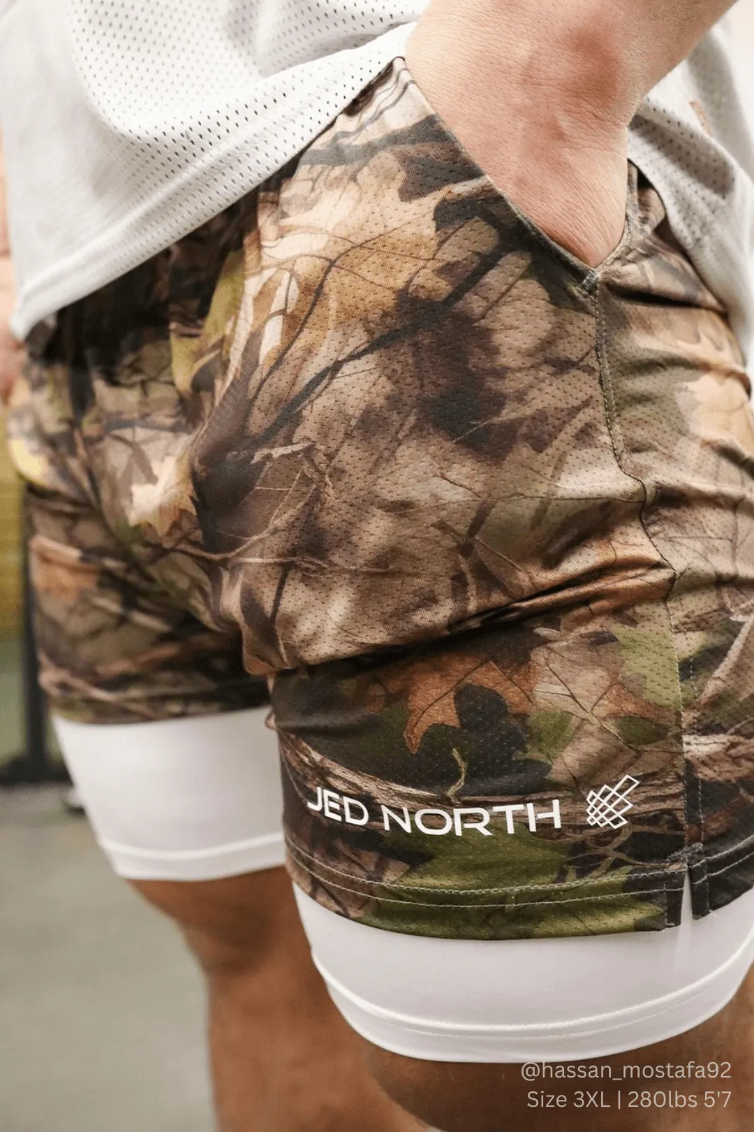 Pro 2-in-1 Active 7" Training Shorts - Cajun Camo