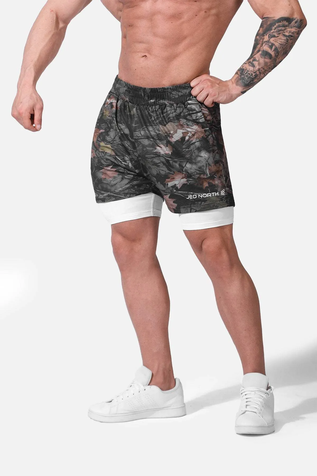 Pro 2-in-1 Active 7" Training Shorts - Cajun Camo