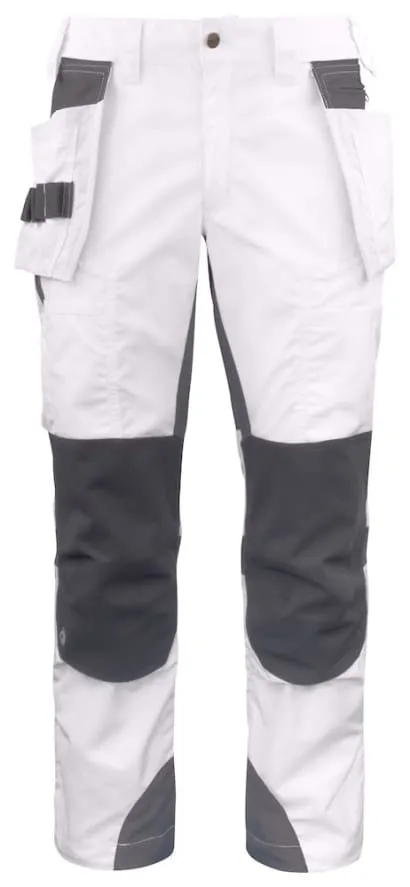 Projob 5536 Stretch Painters White Trousers with holster pockets