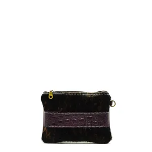 Purse Organizer - Dark Brindle w/ Amethyst Croc