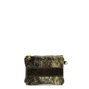 Purse Organizer - Exotic Brindle w/ Saddle Croc