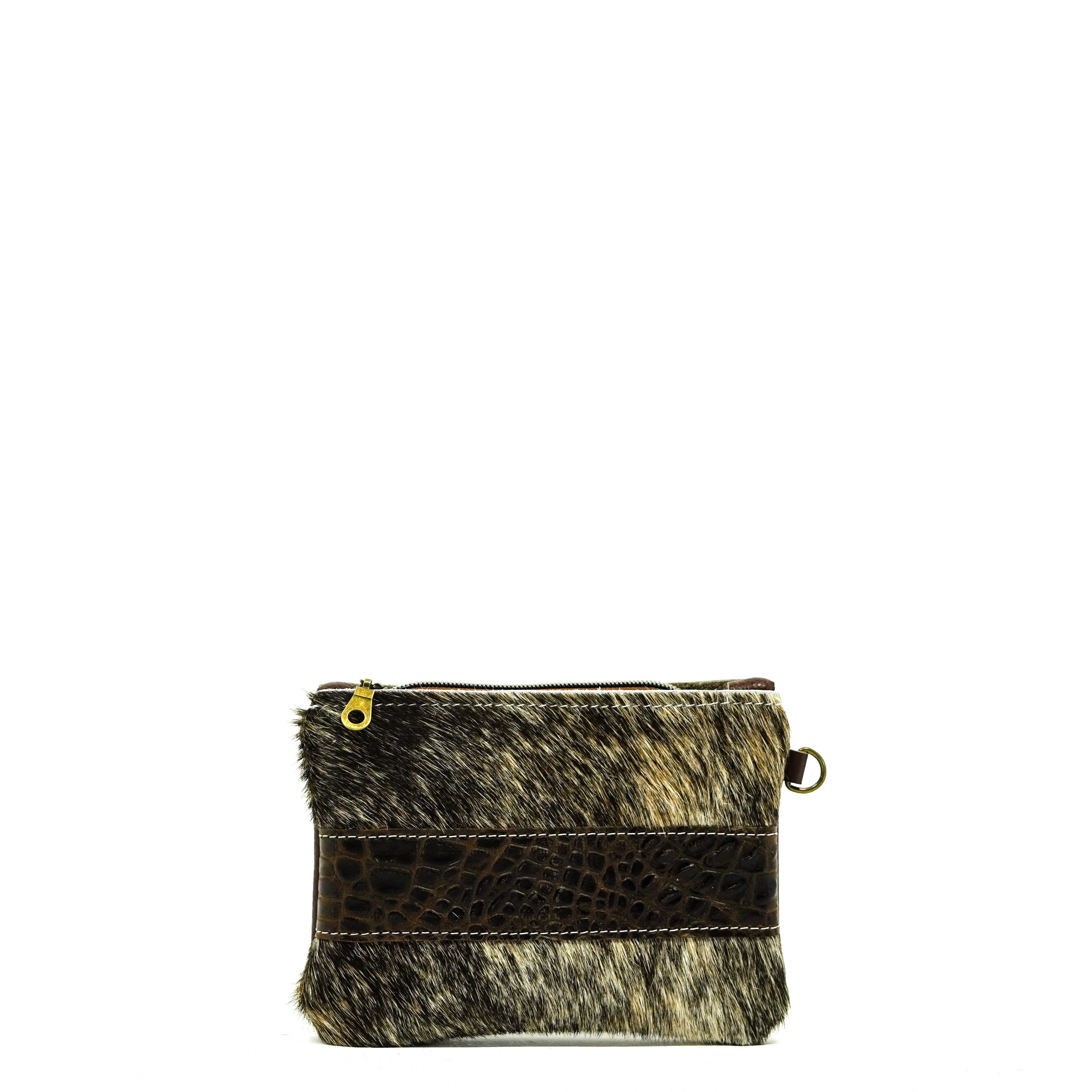 Purse Organizer - Exotic Brindle w/ Saddle Croc