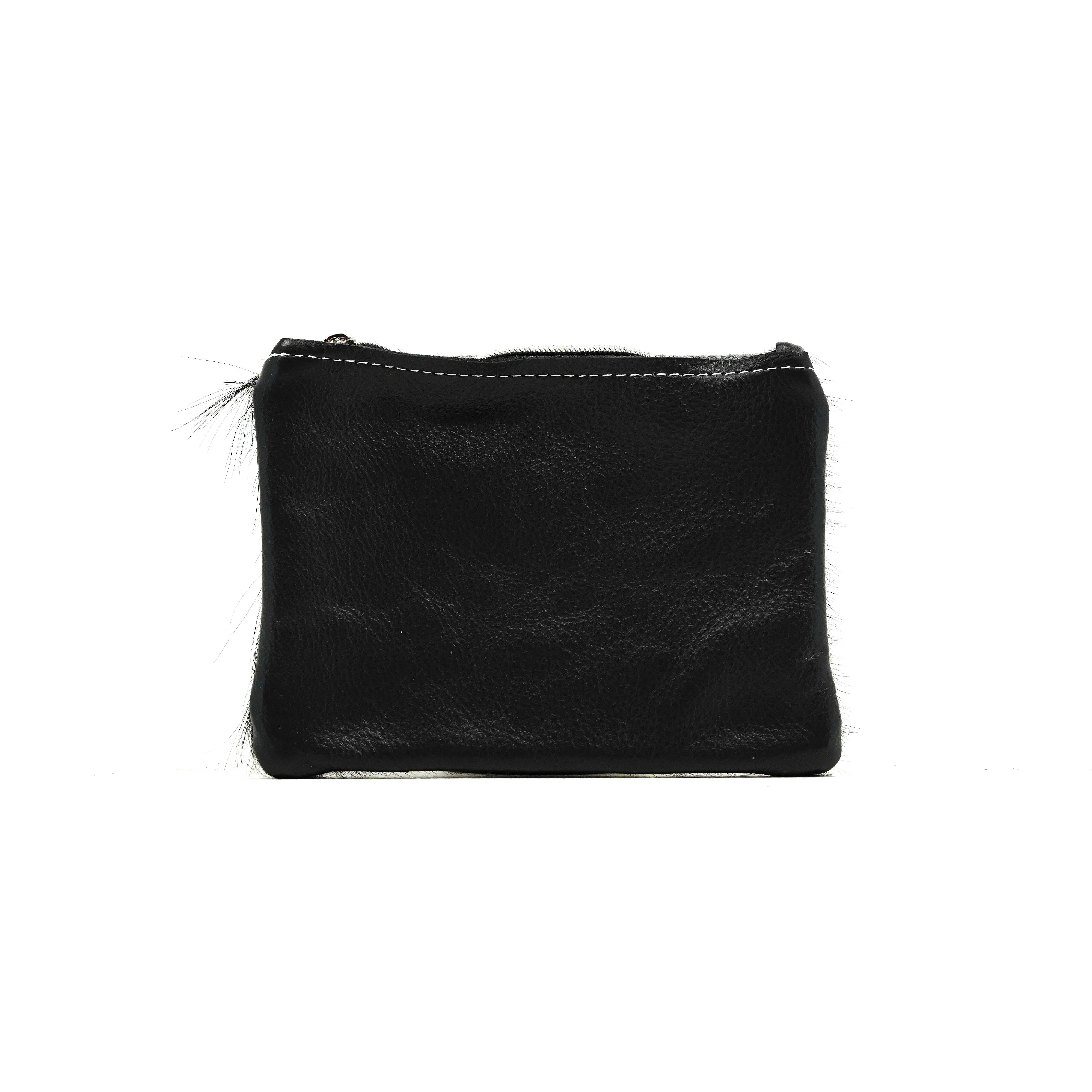 Purse Organizer - Grey Brindle w/ Leather Decal