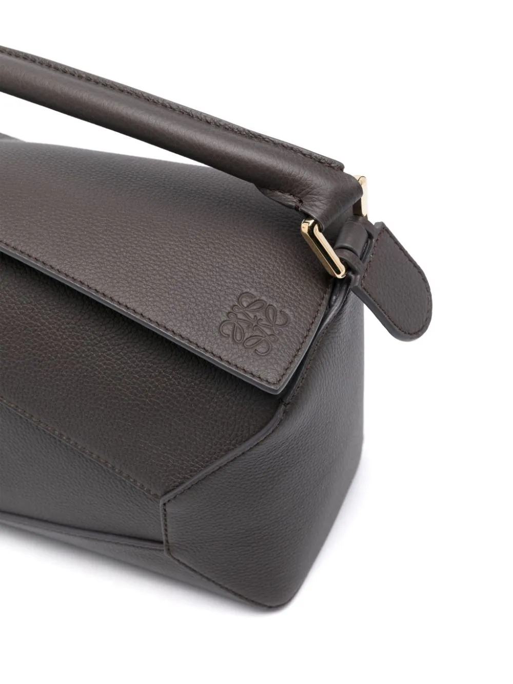 Puzzle edge small leather handbag