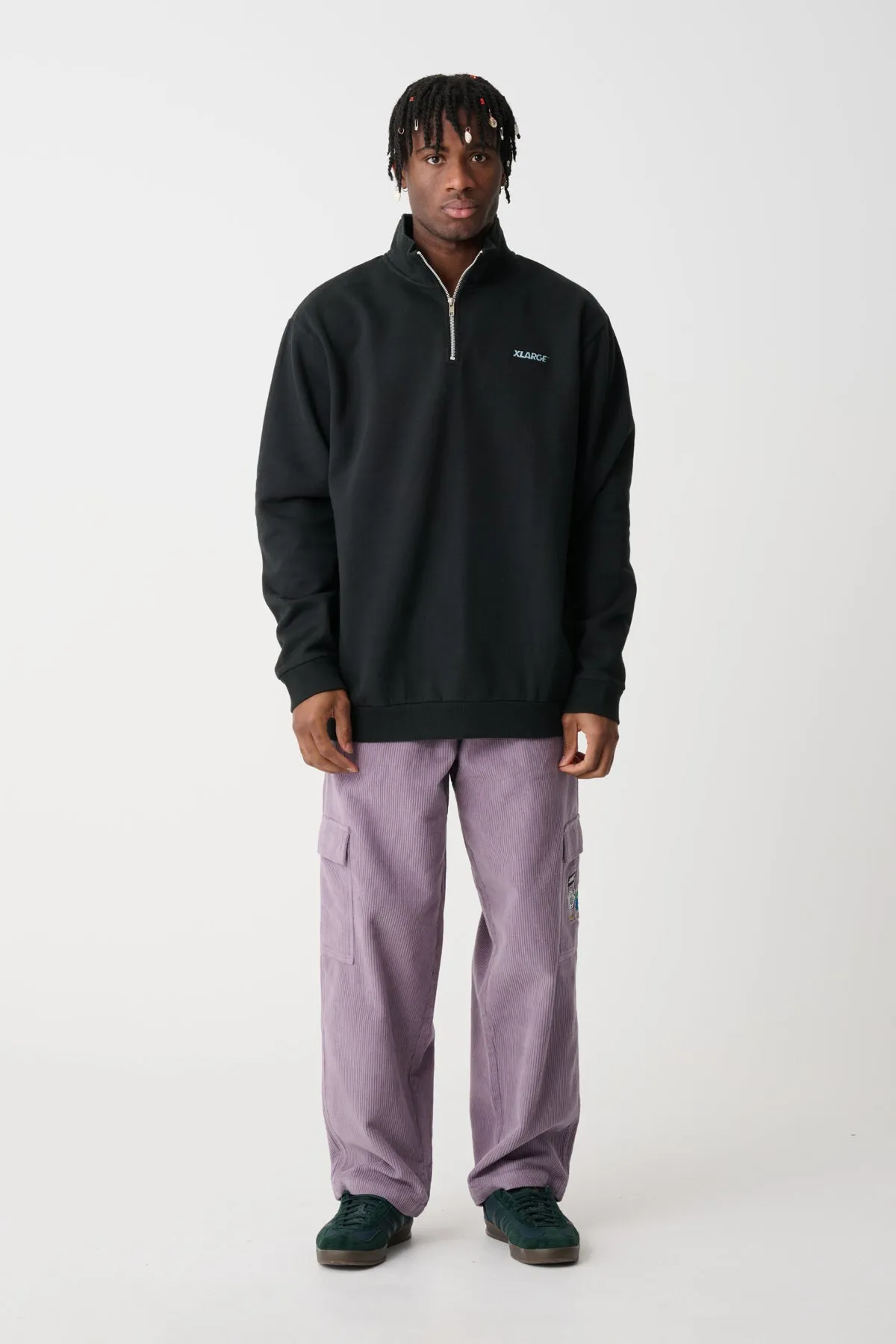 QUARTER ZIP CREW - Pigment Black