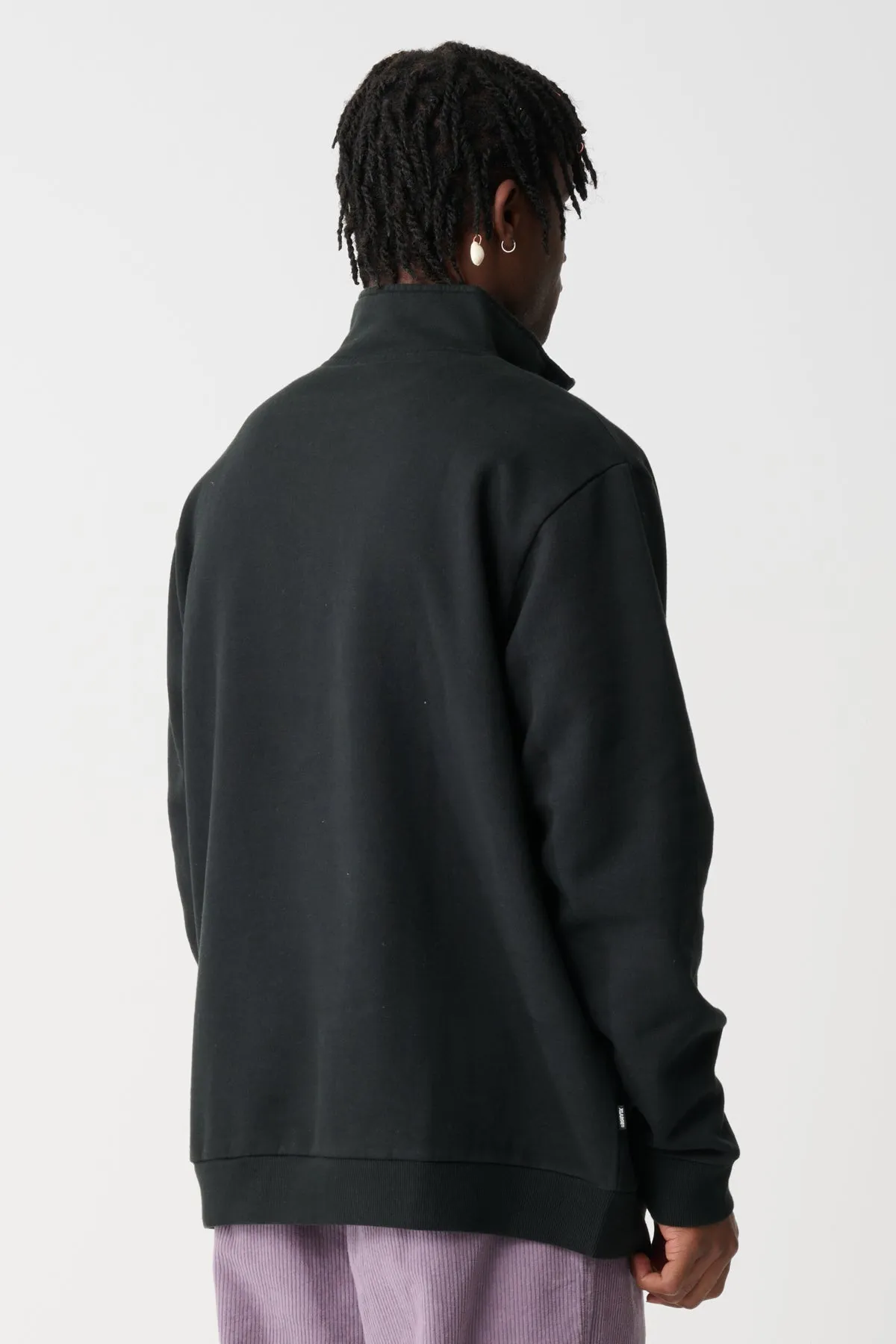 QUARTER ZIP CREW - Pigment Black