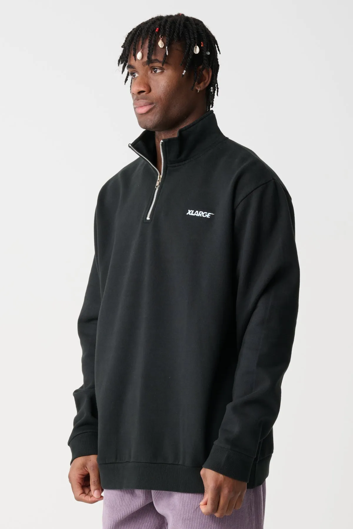 QUARTER ZIP CREW - Pigment Black
