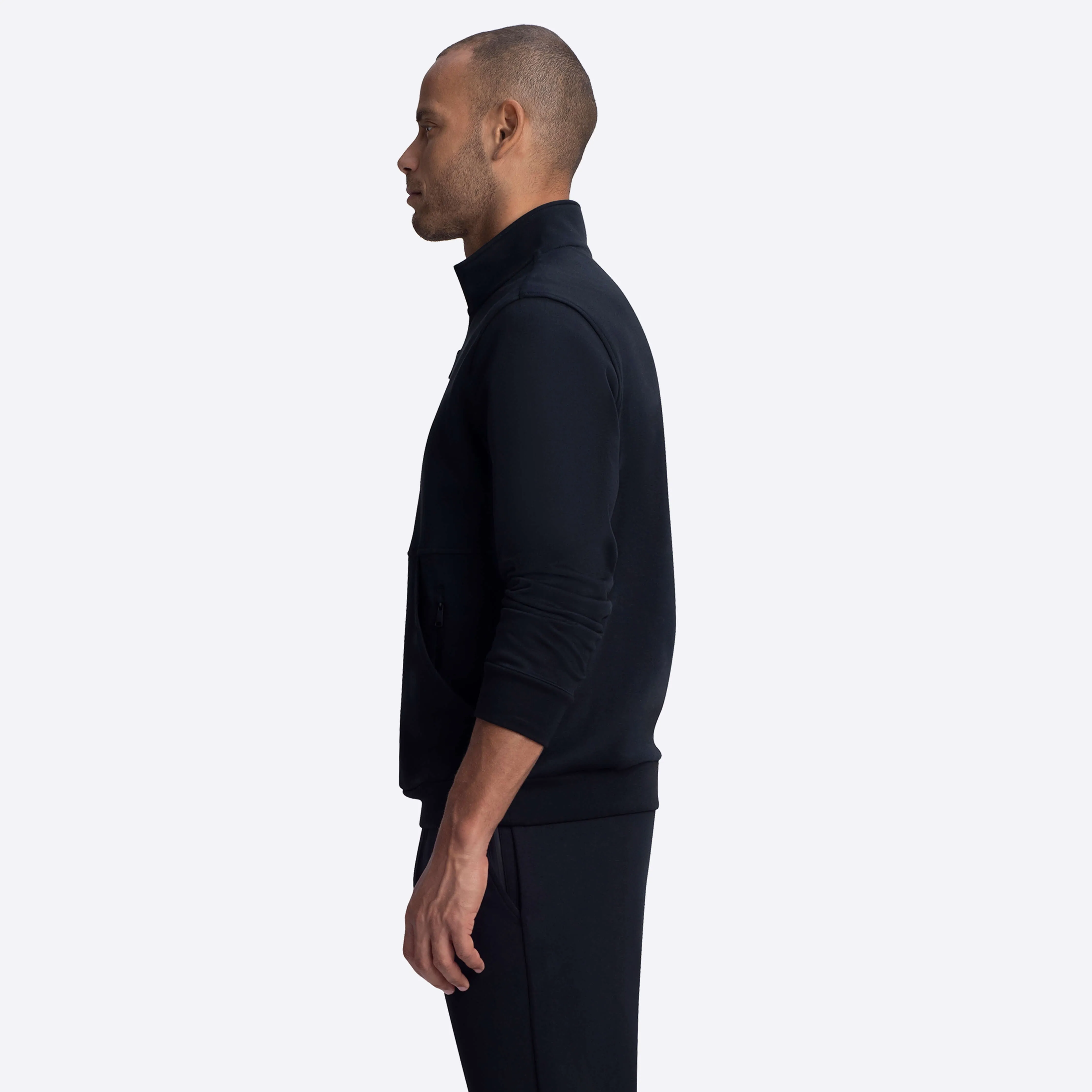 Quarter Zip Mock Neck Sweatshirt
