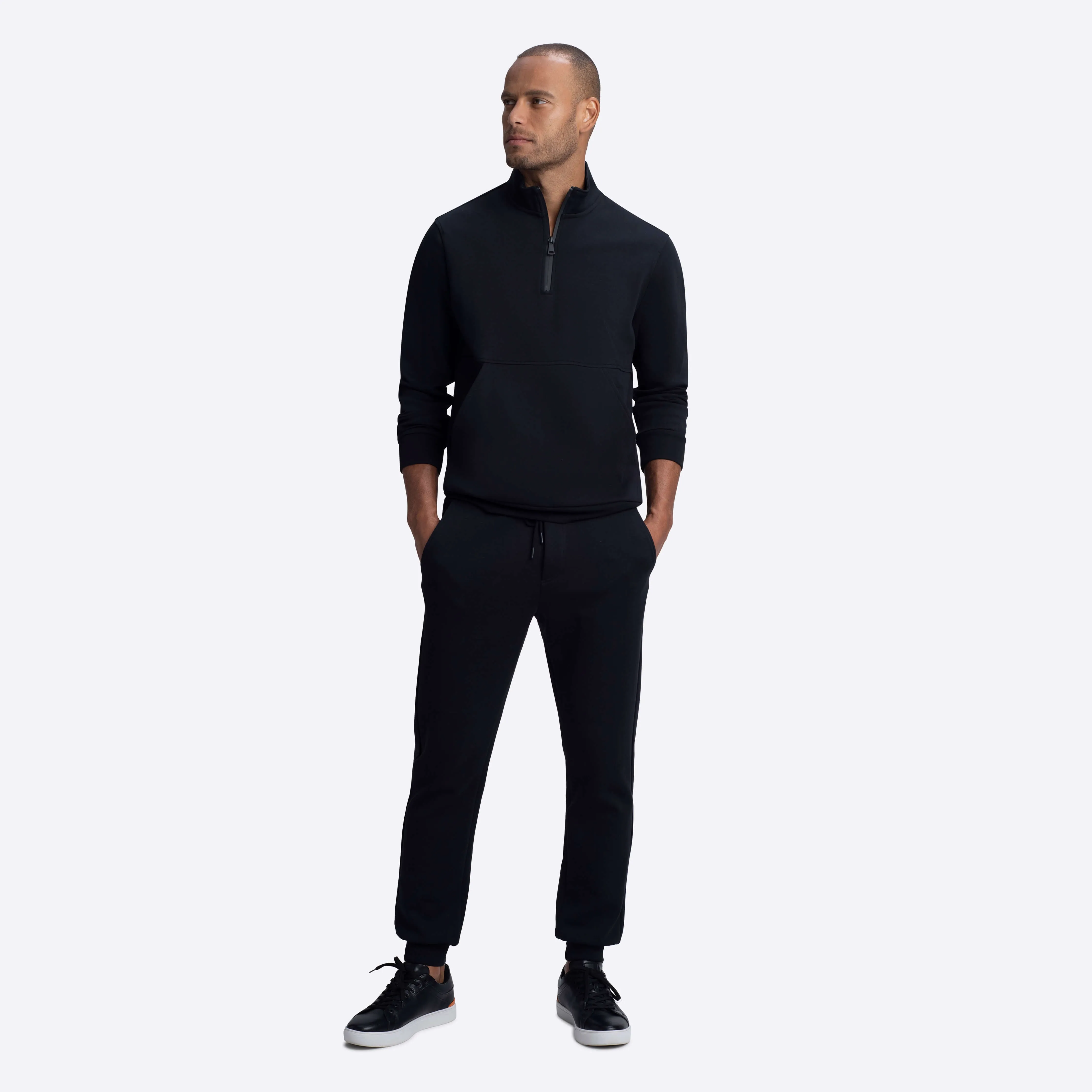 Quarter Zip Mock Neck Sweatshirt