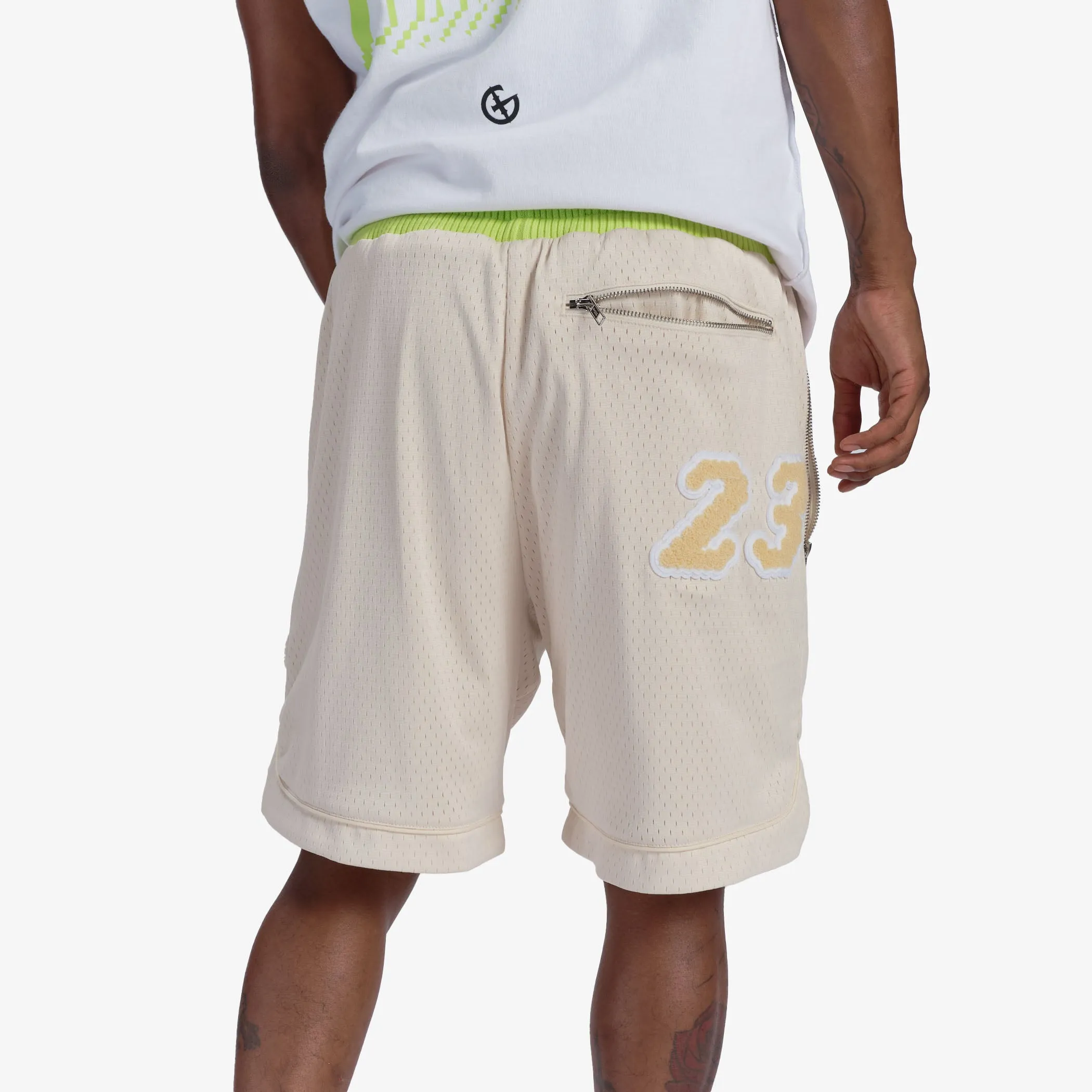 "Incognito" Shorts (kiwi/cream)