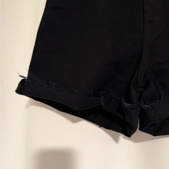 rag &amp; bone Nina High-Rise Denim Shorts in Coal Size 29