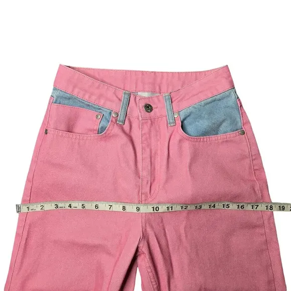 Ragged Priest Dolly Pink Overdyed Mom Jeans Size: 26