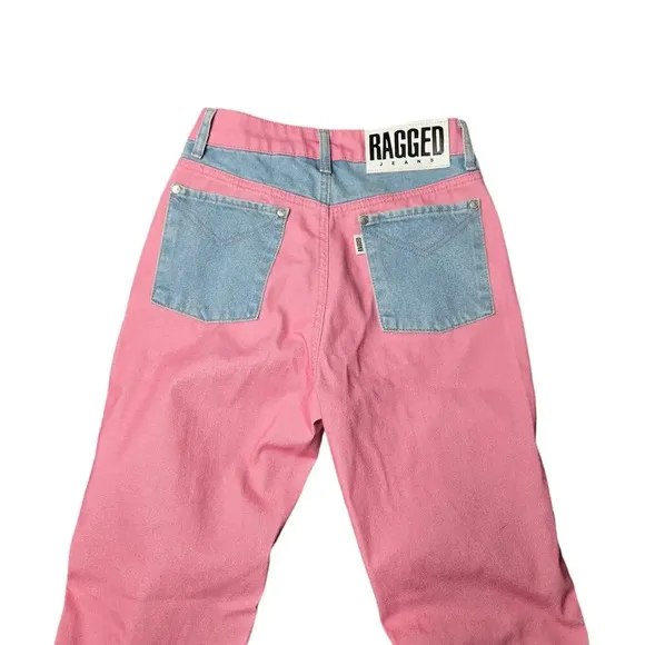 Ragged Priest Dolly Pink Overdyed Mom Jeans Size: 26