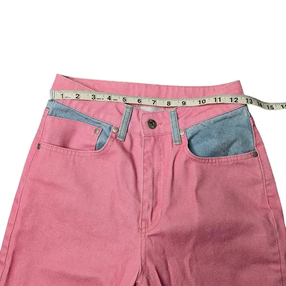 Ragged Priest Dolly Pink Overdyed Mom Jeans Size: 26