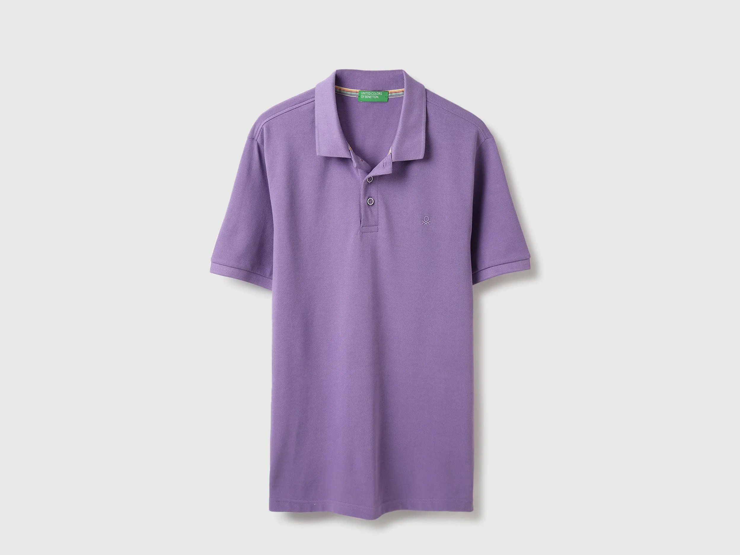 Regular Fit Polo Neck Solid Tshirt