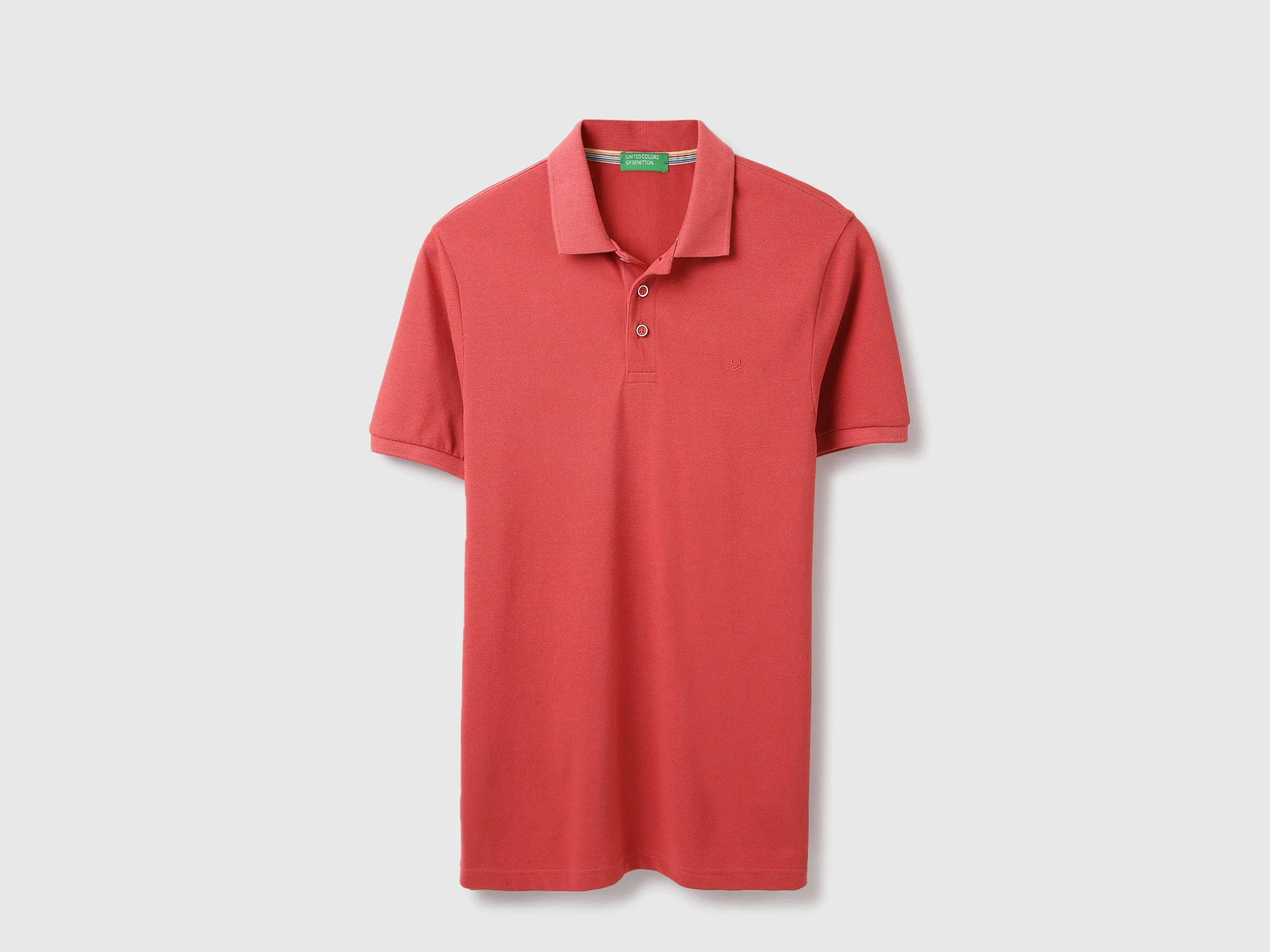 Regular Fit Polo Neck Solid Tshirt