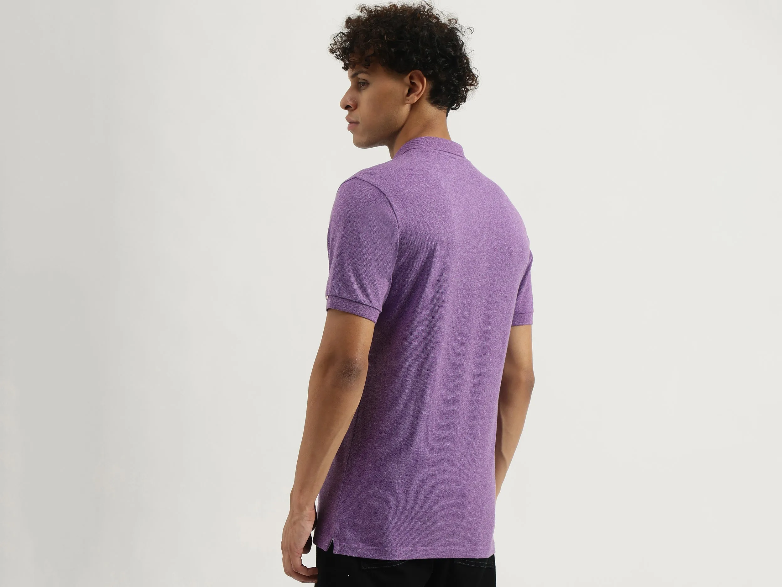 Regular Polo Neck Solid T-Shirt