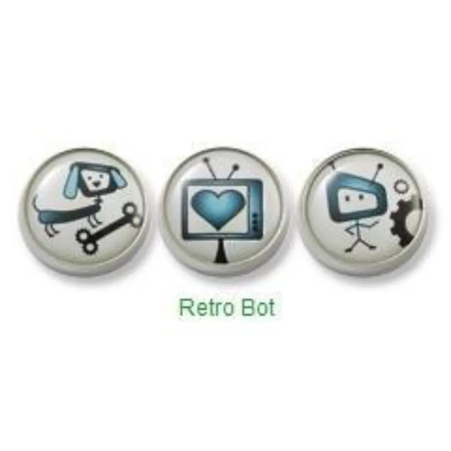 RetroBot Magnet Charm Set