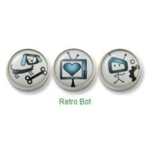 RetroBot Magnet Charm Set