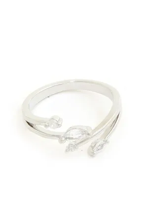 Rhodium Adjustable Ring