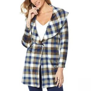 Rhonda Shear Women's Plus Size Fleece Wrap Jacket