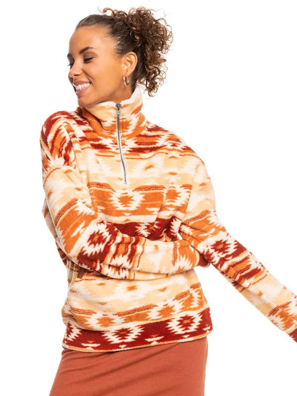 Roxy Womens Live Out Loud Half-Zip Pullover Fleece
