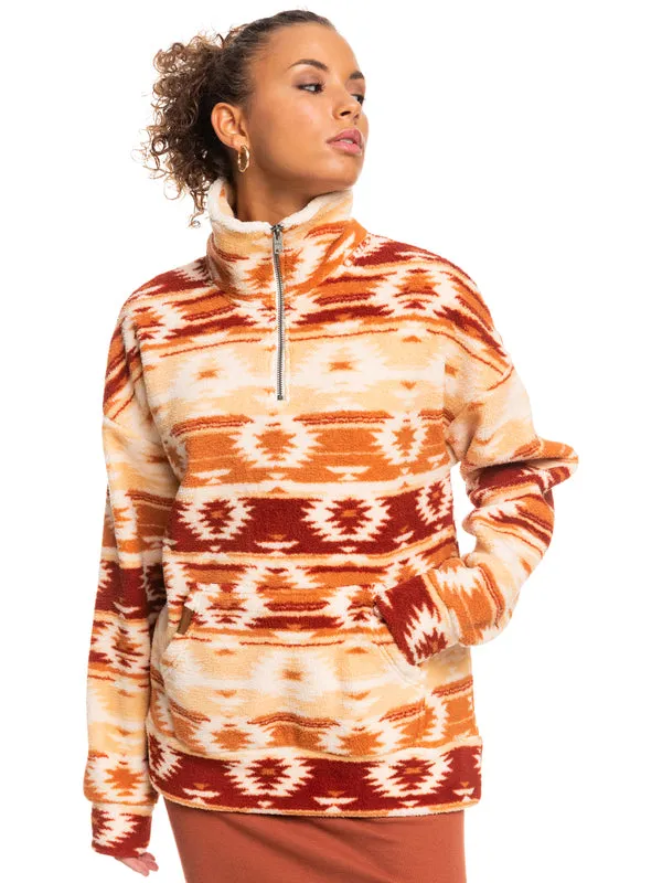 Roxy Womens Live Out Loud Half-Zip Pullover Fleece