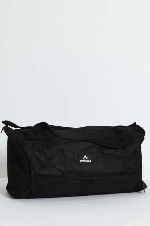Rubber Branding Duffel Bag - Black