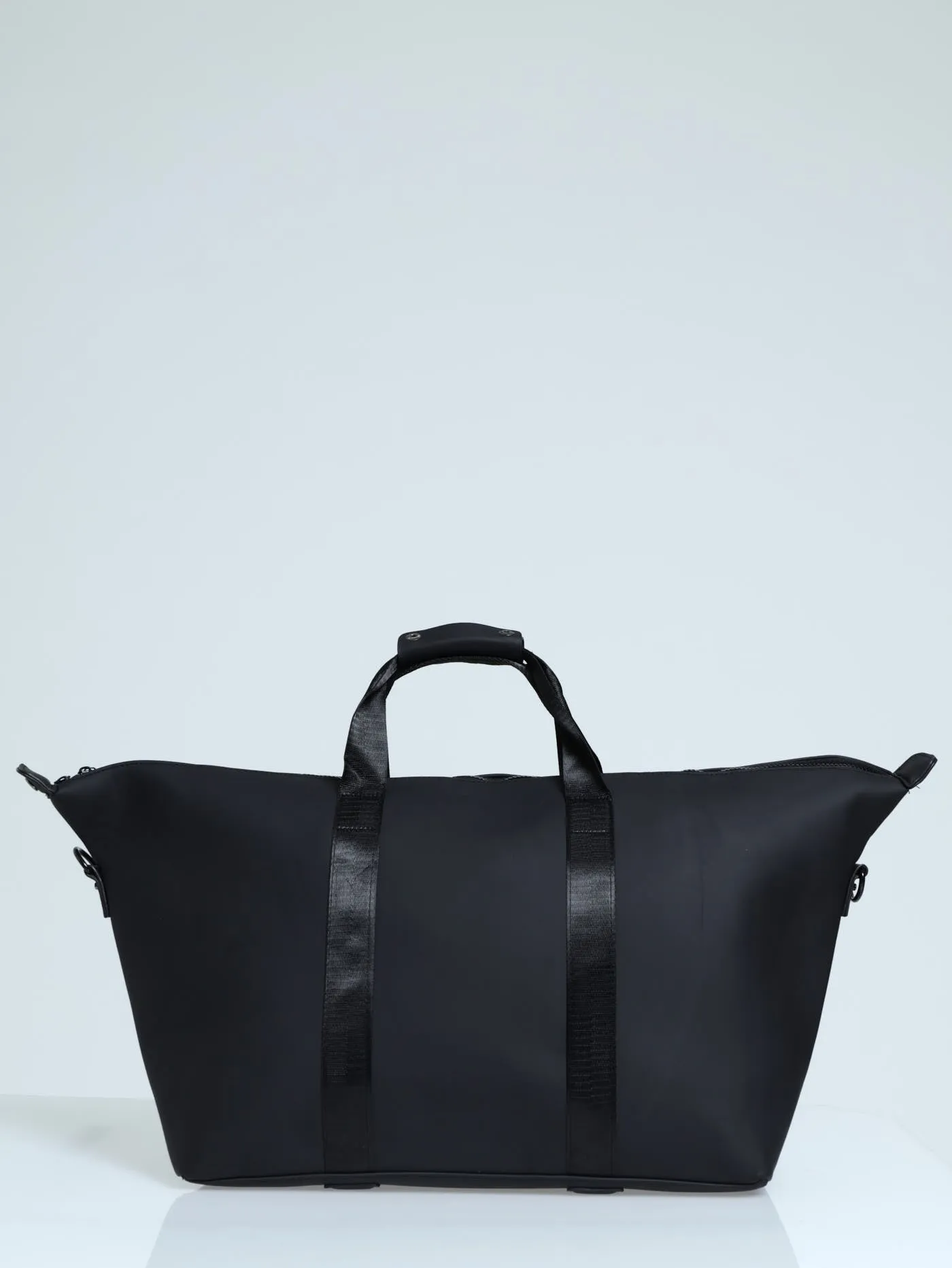 Rubberised Weekender Bag - Black