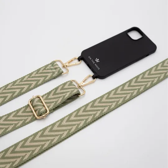Sage Chevron Woven Strap