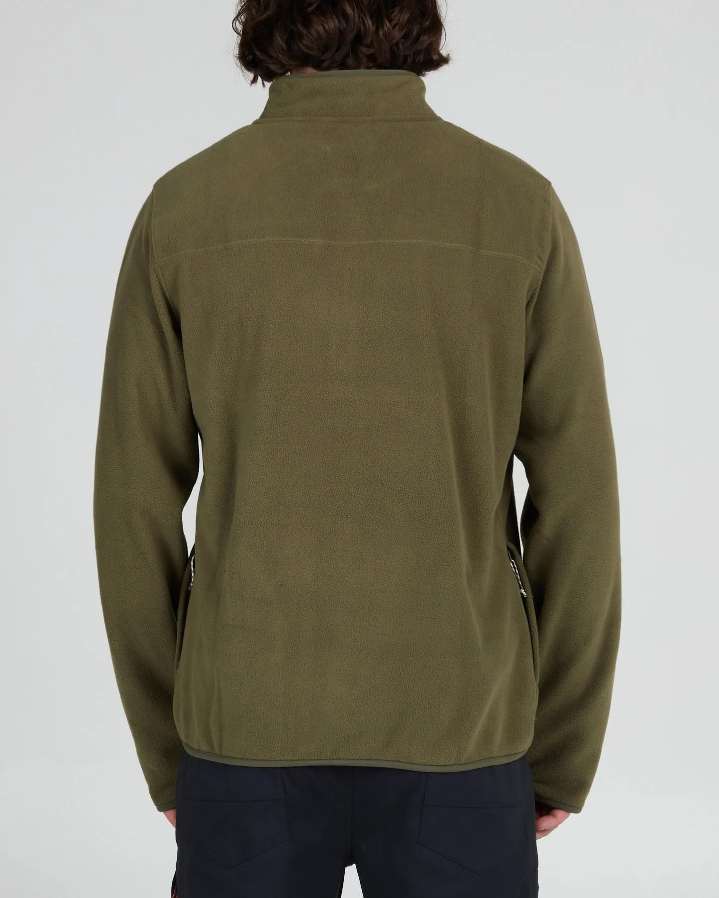 Salty Crew Ebbtide 1/2 Zip Polar Fleece Olive