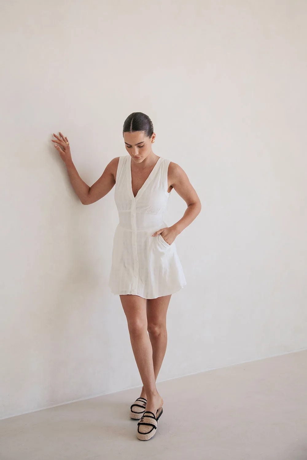 SAMPLE-Shaelagh Dress - White