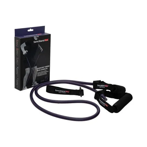 Sanctband Active Resistance Tubing With Handle (LEVEL 5 Violet)