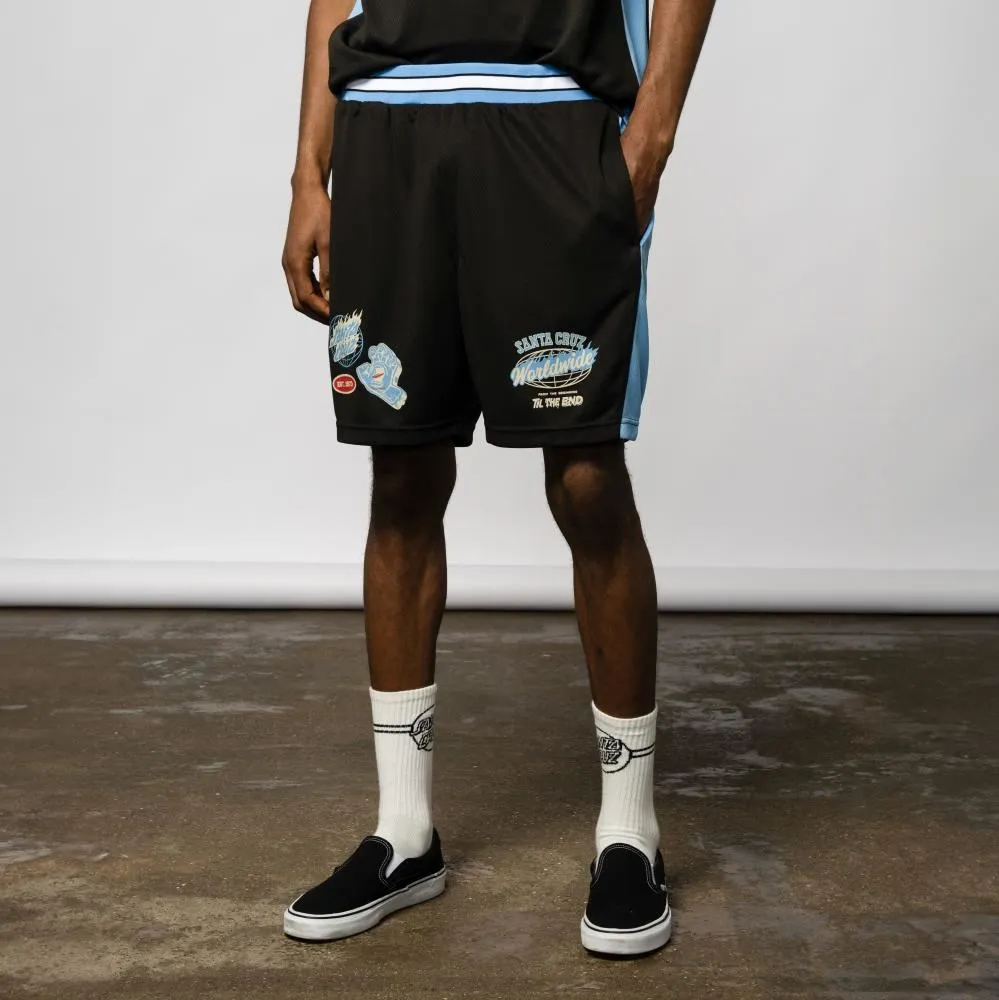 Santa Cruz Mesh Shorts TTE Worldwide - Black