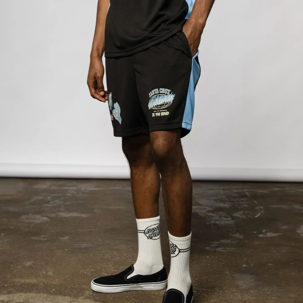 Santa Cruz Mesh Shorts TTE Worldwide - Black