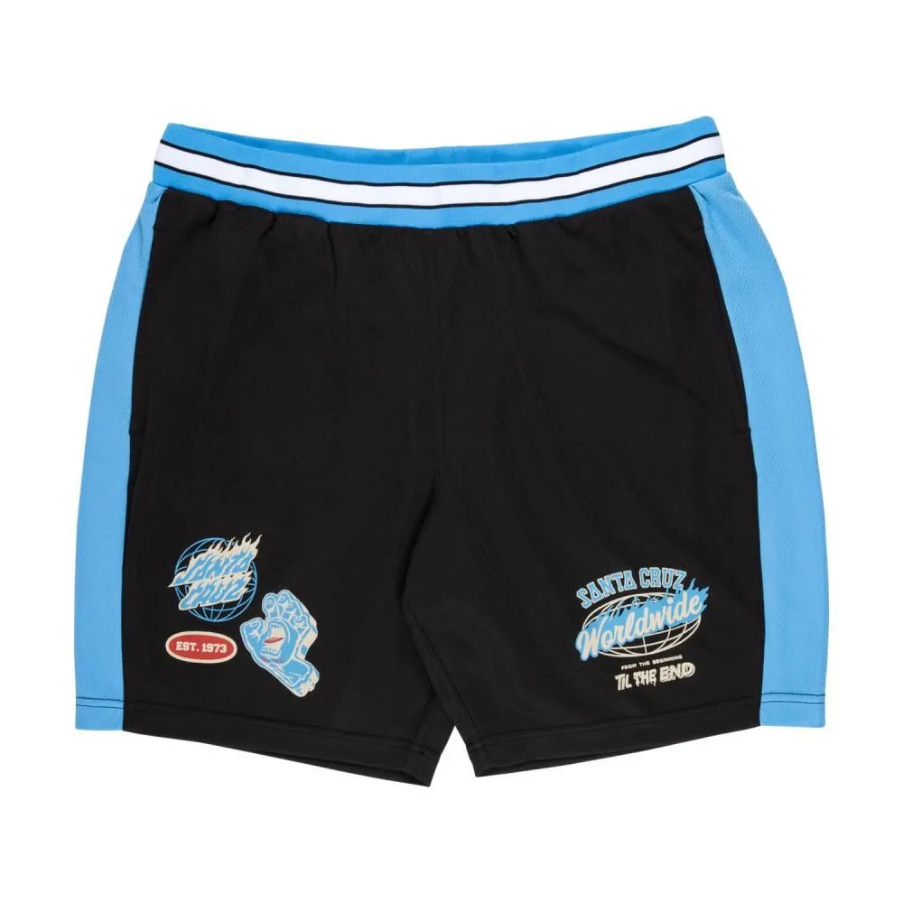 Santa Cruz Mesh Shorts TTE Worldwide - Black