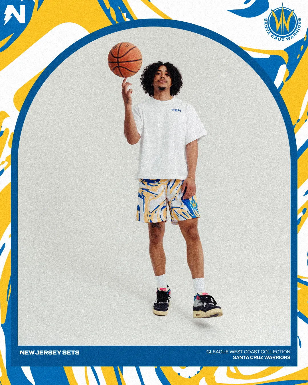 Santa Cruz Warriors x NJS Mesh Shorts