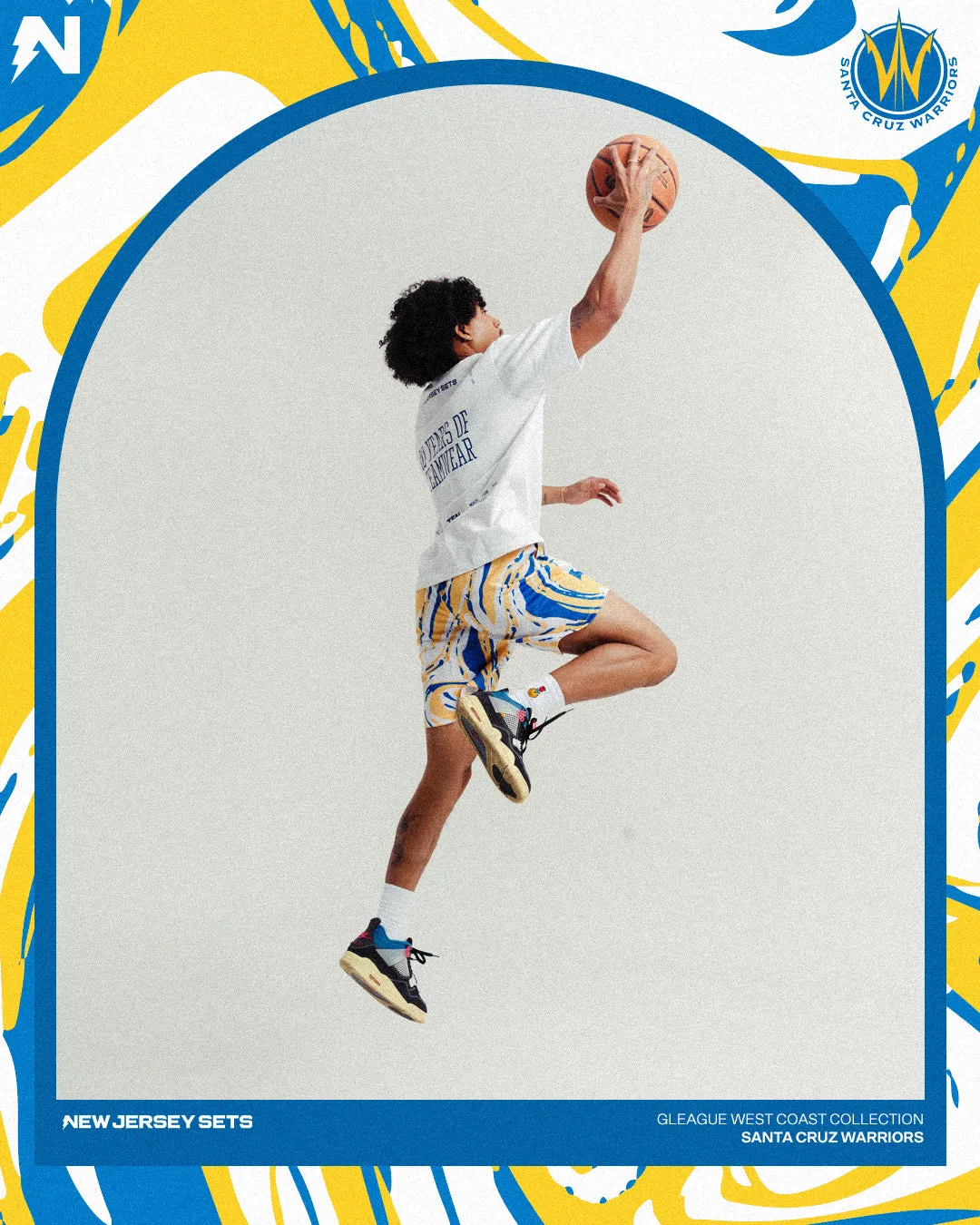 Santa Cruz Warriors x NJS Mesh Shorts