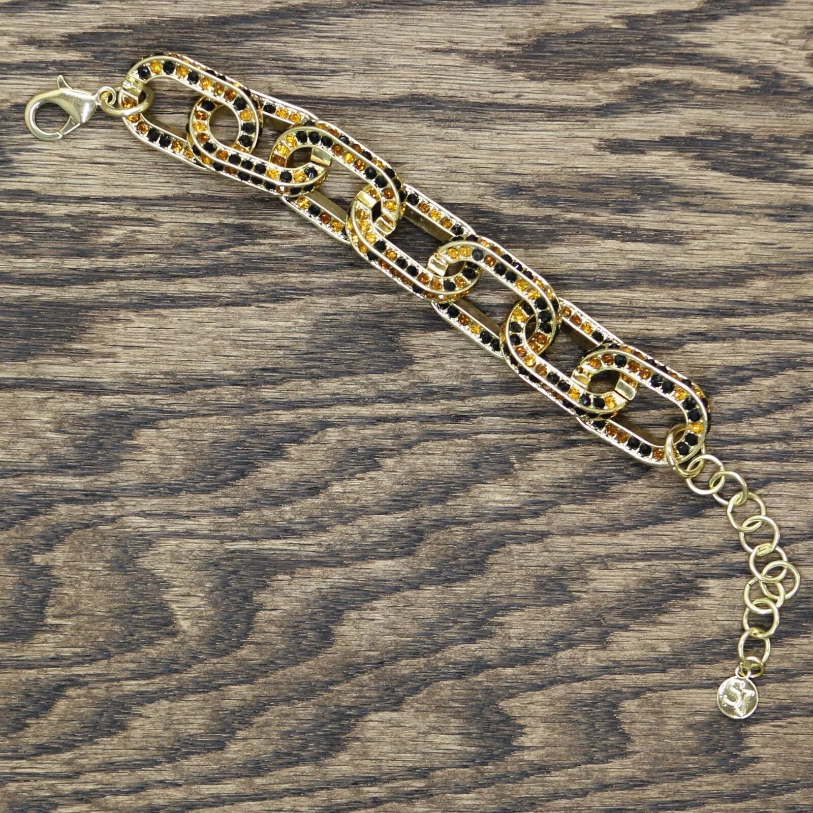 Sassy Jones Kerri Women's Pave Crystal Link Bracelet