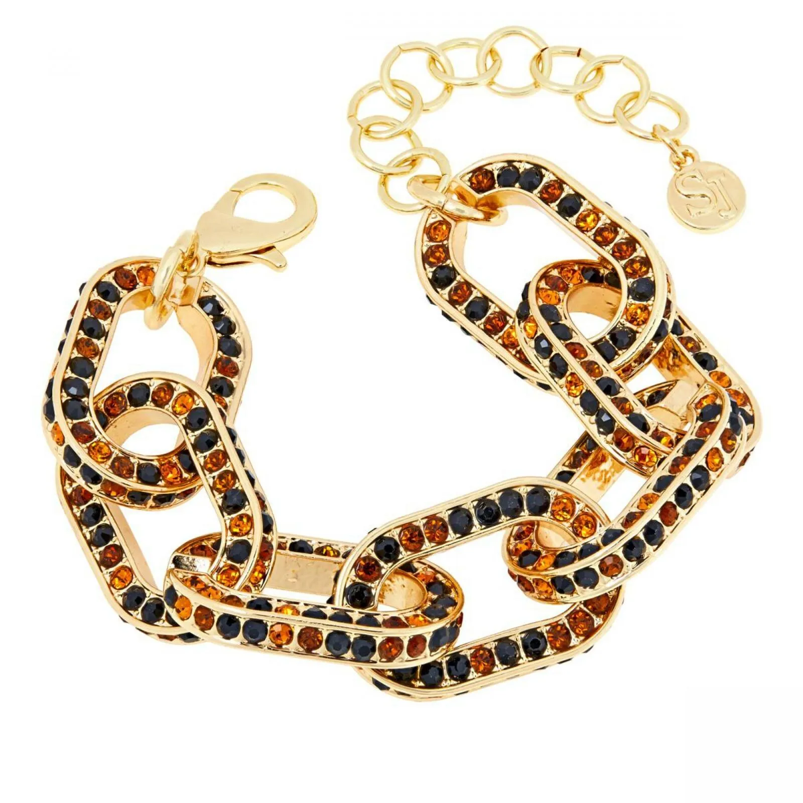 Sassy Jones Kerri Women's Pave Crystal Link Bracelet
