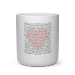 SAY THEIR NAMES© - Heart Shape Mug