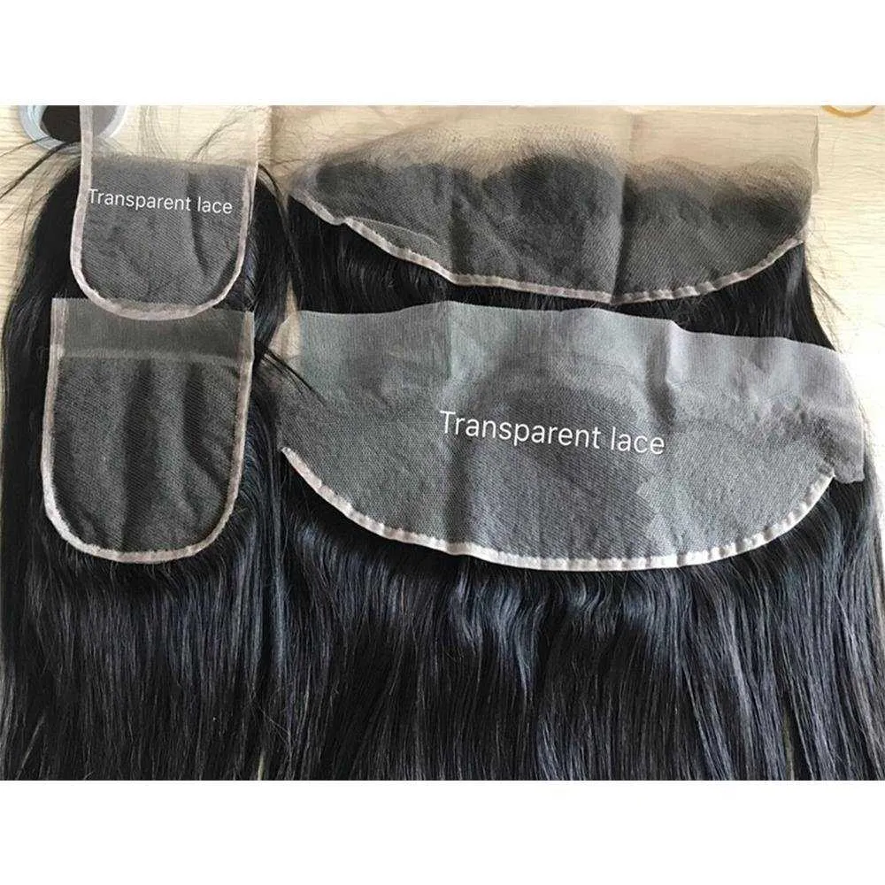 Sdamey Brazilian Deep Wave Transparent 4x4/5x5 Lace Closure