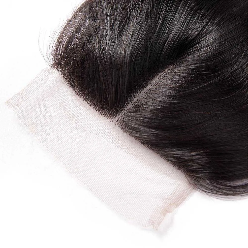 Sdamey Brazilian Deep Wave Transparent 4x4/5x5 Lace Closure