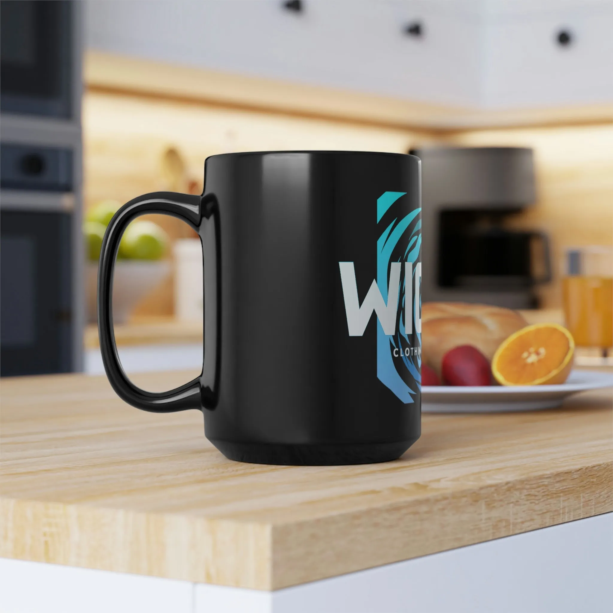 Seaside Serenity/ Ocean /Black Mug, 15oz