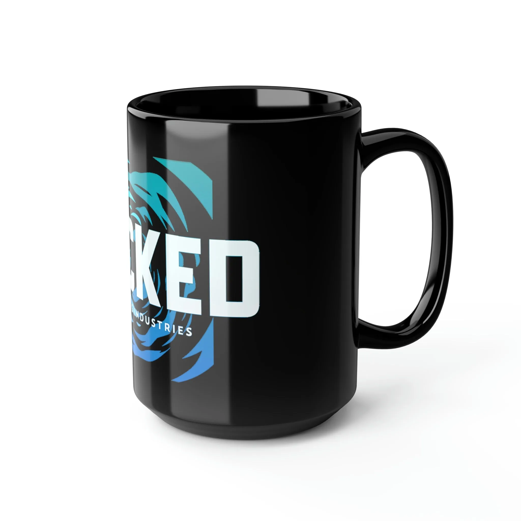 Seaside Serenity/ Ocean /Black Mug, 15oz
