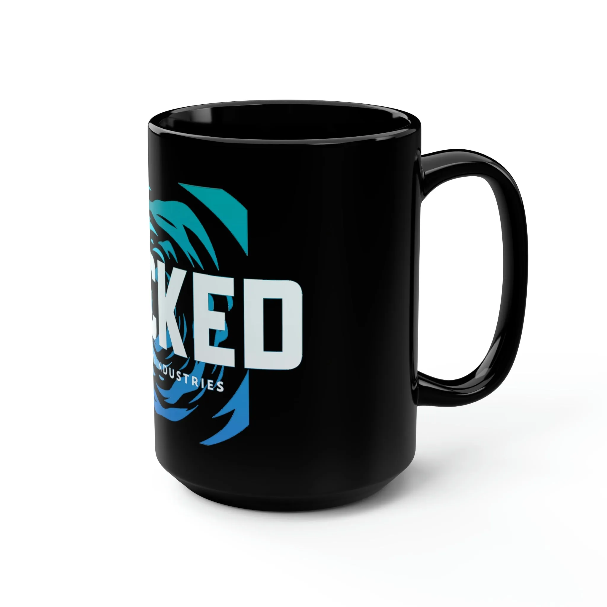 Seaside Serenity/ Ocean /Black Mug, 15oz