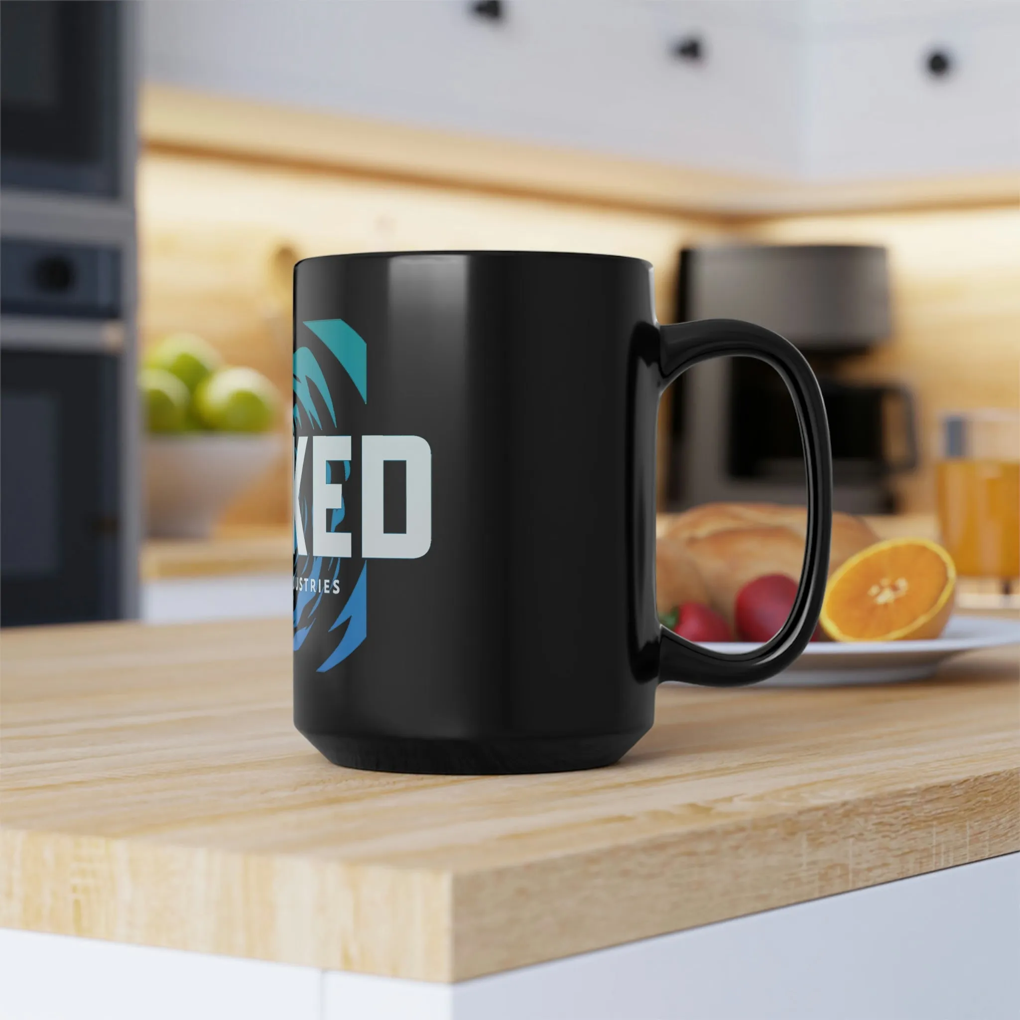 Seaside Serenity/ Ocean /Black Mug, 15oz