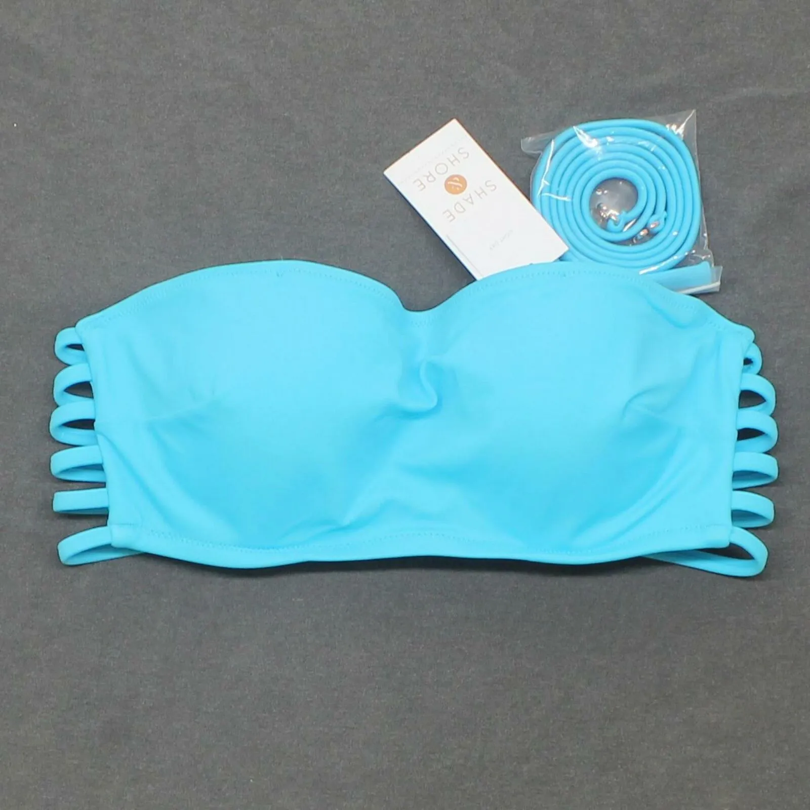 Shade & Shore Women's Light Lift Strappy Side Bandeau Bikini Top