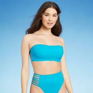 Shade & Shore Women's Light Lift Strappy Side Bandeau Bikini Top